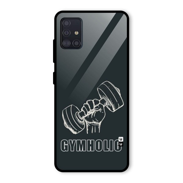 Gymholic Design Glass Back Case for Galaxy A51