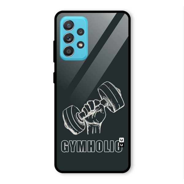 Gymholic Design Glass Back Case for Galaxy A52s 5G