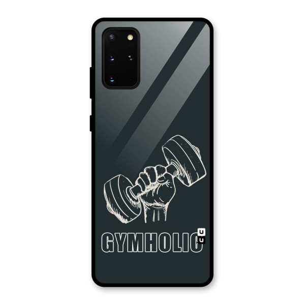 Gymholic Design Glass Back Case for Galaxy S20 Plus