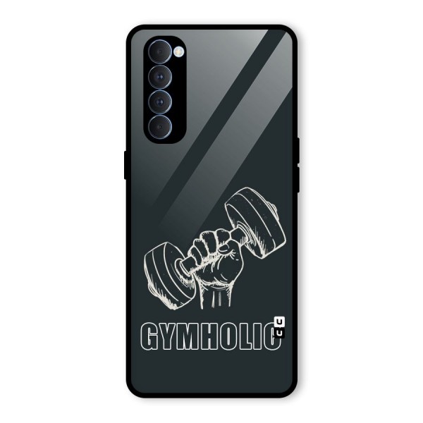 Gymholic Design Glass Back Case for Oppo Reno4 Pro