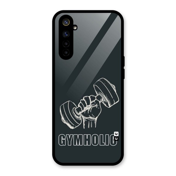 Gymholic Design Glass Back Case for Realme 6