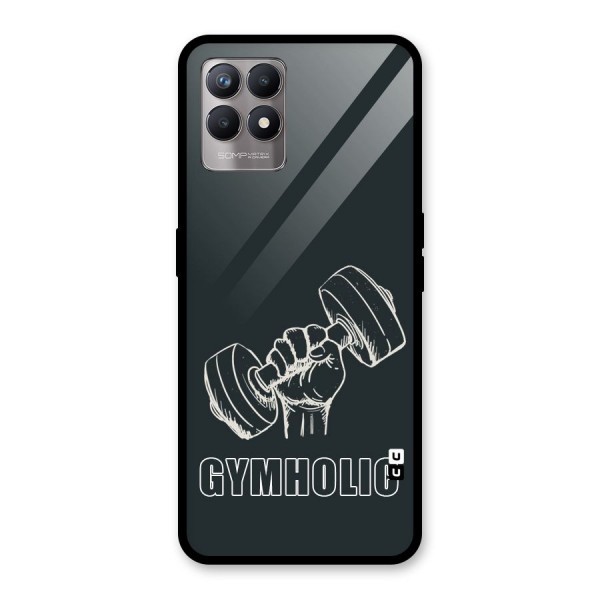 Gymholic Design Glass Back Case for Realme 8i