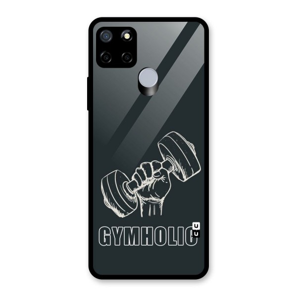 Gymholic Design Glass Back Case for Realme C15