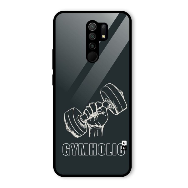 Gymholic Design Glass Back Case for Redmi 9 Prime