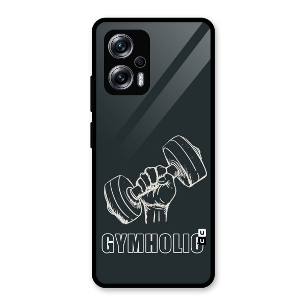 Gymholic Design Glass Back Case for Redmi K50i