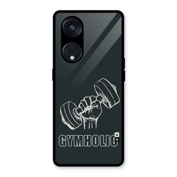 Gymholic Design Glass Back Case for Reno8 T 5G