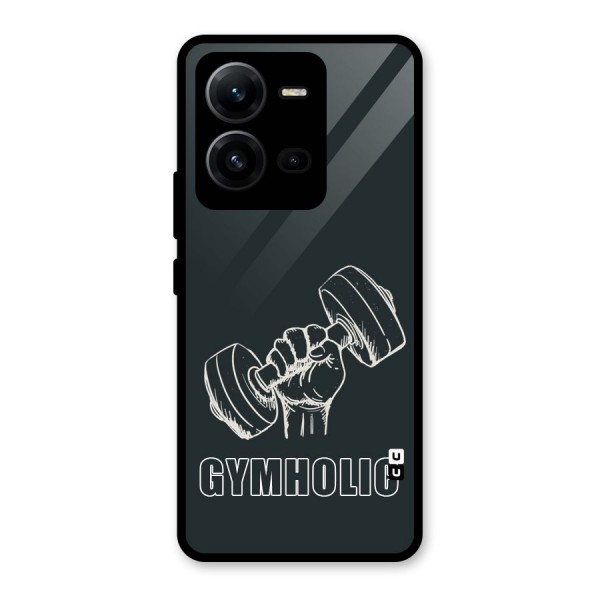 Gymholic Design Glass Back Case for Vivo V25