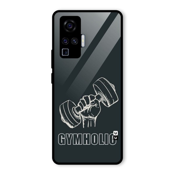 Gymholic Design Glass Back Case for Vivo X50 Pro