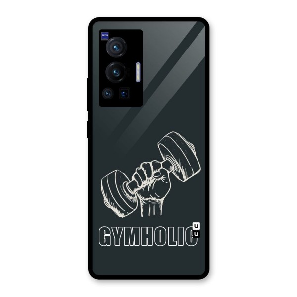 Gymholic Design Glass Back Case for Vivo X70 Pro