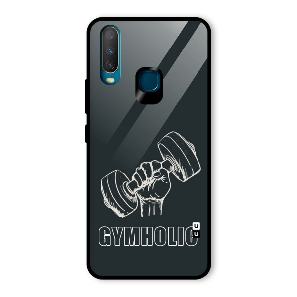 Gymholic Design Glass Back Case for Vivo Y12