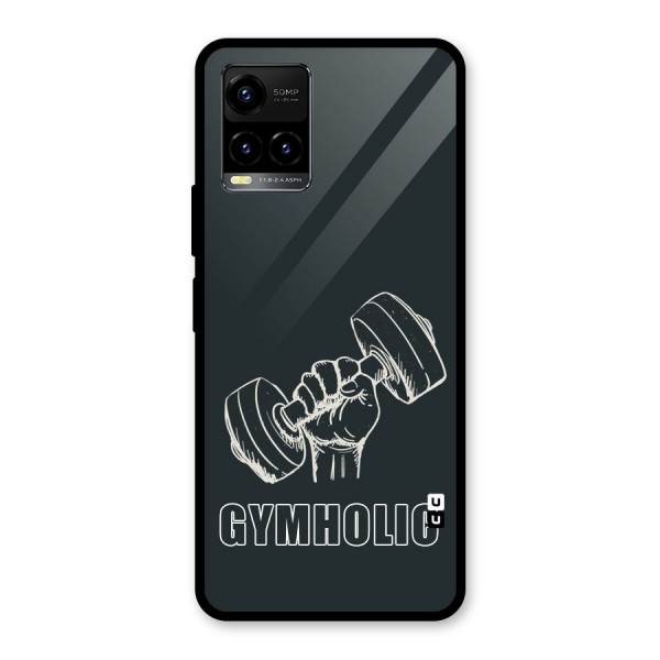 Gymholic Design Glass Back Case for Vivo Y21 2021