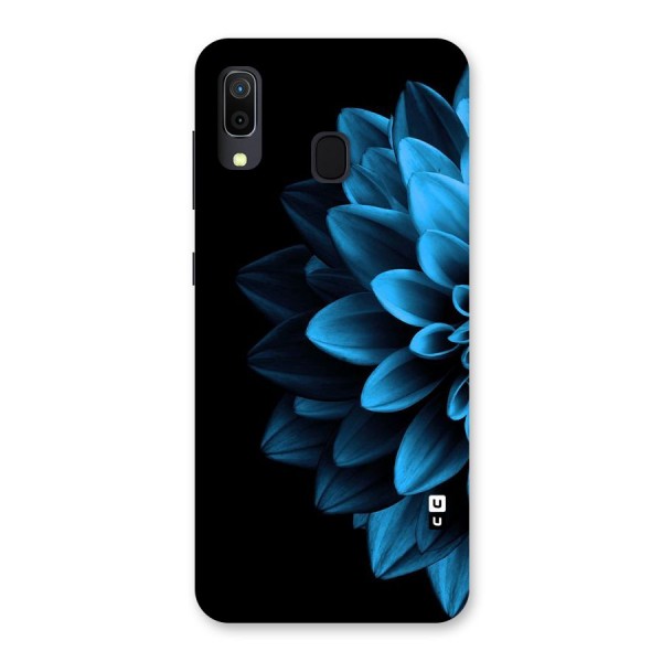 Half Blue Flower Back Case for Galaxy A30