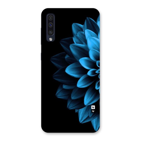 Half Blue Flower Back Case for Galaxy A50