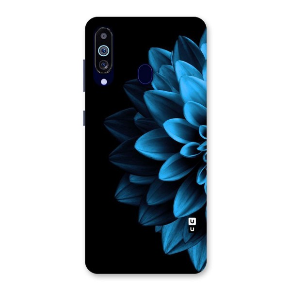 Half Blue Flower Back Case for Galaxy A60