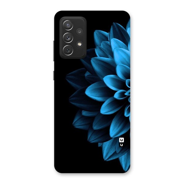 Half Blue Flower Back Case for Galaxy A72