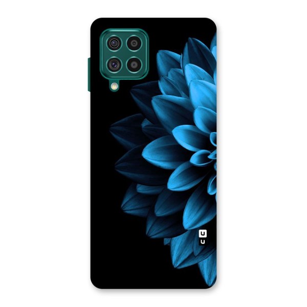 Half Blue Flower Back Case for Galaxy F62