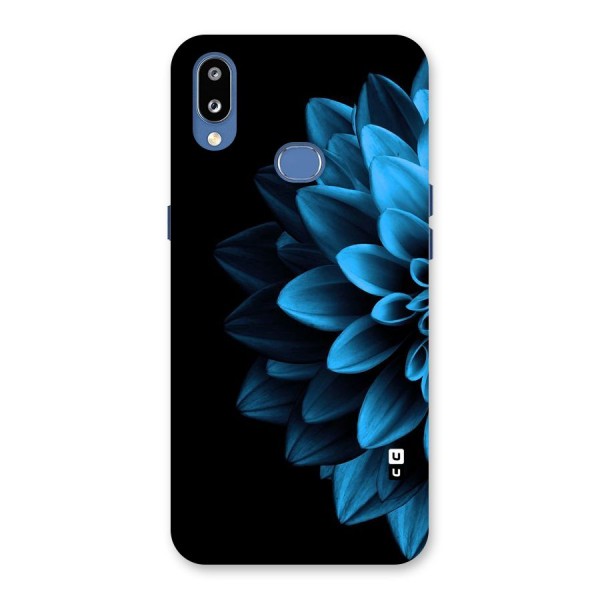 Half Blue Flower Back Case for Galaxy M01s