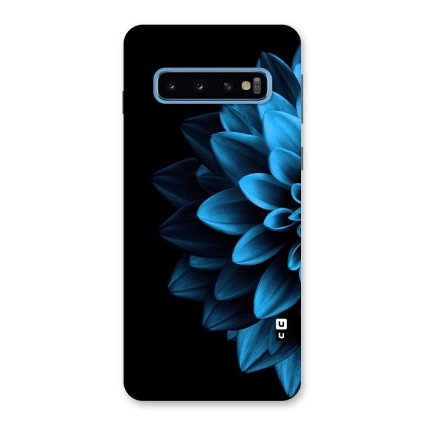 Half Blue Flower Back Case for Galaxy S10