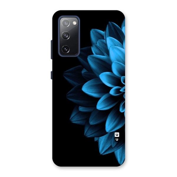 Half Blue Flower Back Case for Galaxy S20 FE