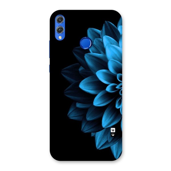 Half Blue Flower Back Case for Honor 8X