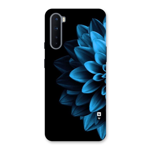 Half Blue Flower Back Case for OnePlus Nord