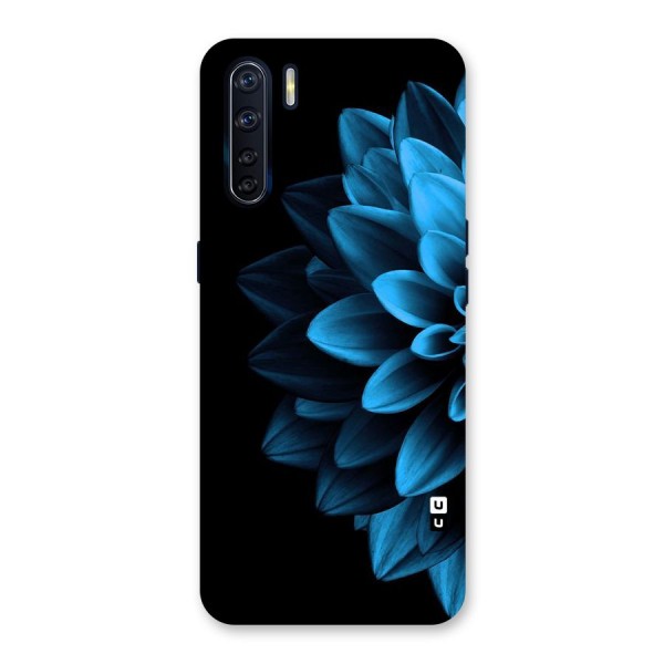 Half Blue Flower Back Case for Oppo F15