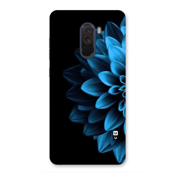 Half Blue Flower Back Case for Poco F1