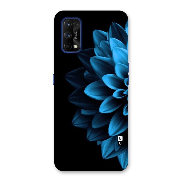 Half Blue Flower Back Case for Realme 7 Pro