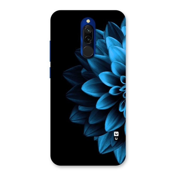 Half Blue Flower Back Case for Redmi 8