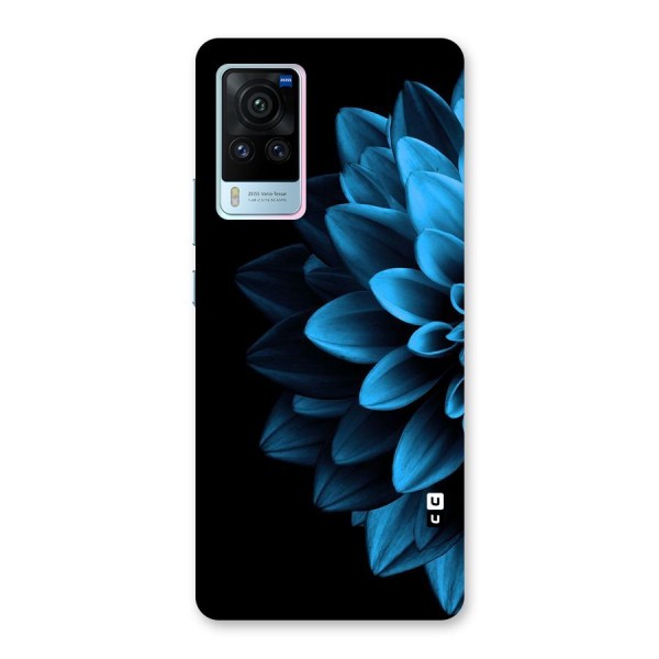 Half Blue Flower Back Case for Vivo X60 Pro