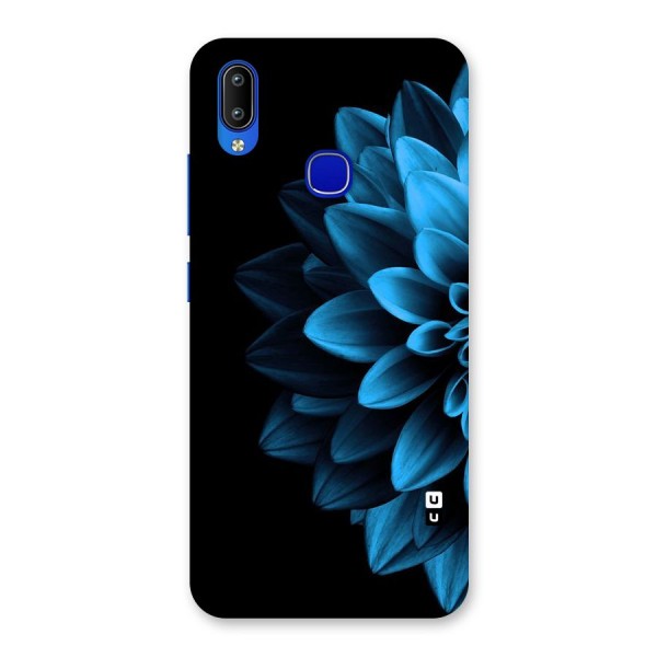 Half Blue Flower Back Case for Vivo Y91