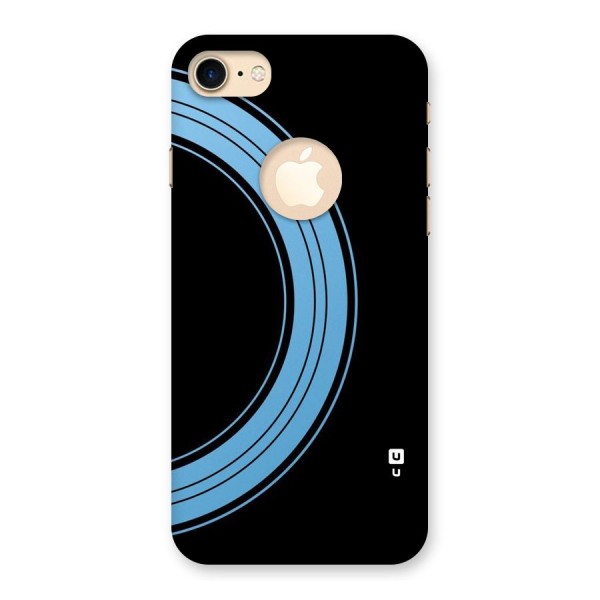 Half Circles Back Case for iPhone 8 Logo Cut