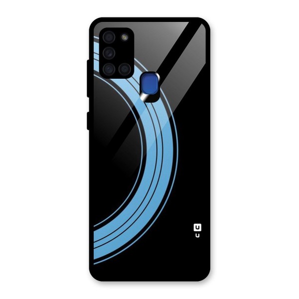 Half Circles Glass Back Case for Galaxy A21s