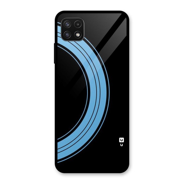 Half Circles Glass Back Case for Galaxy A22 5G