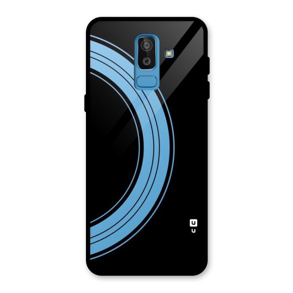 Half Circles Glass Back Case for Galaxy J8