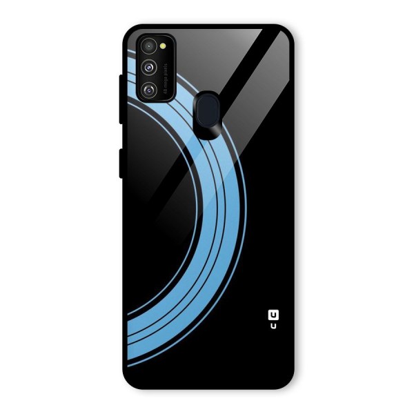 Half Circles Glass Back Case for Galaxy M21