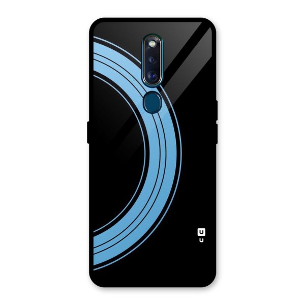 Half Circles Glass Back Case for Oppo F11 Pro