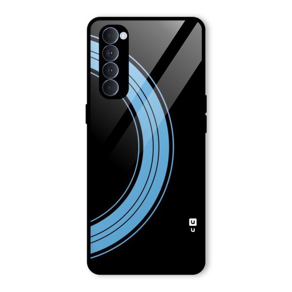 Half Circles Glass Back Case for Oppo Reno4 Pro