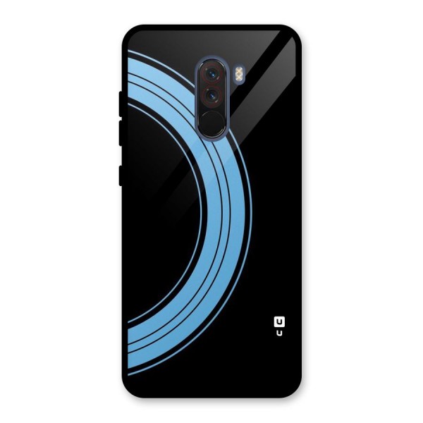 Half Circles Glass Back Case for Poco F1