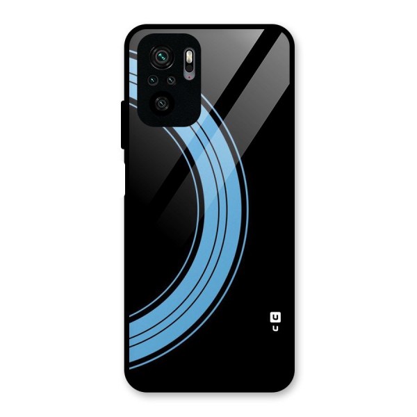 Half Circles Glass Back Case for Redmi Note 10