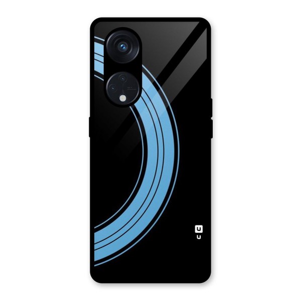 Half Circles Glass Back Case for Reno8 T 5G