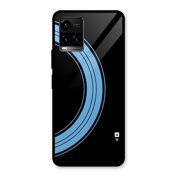 Half Circles Glass Back Case for Vivo Y21G