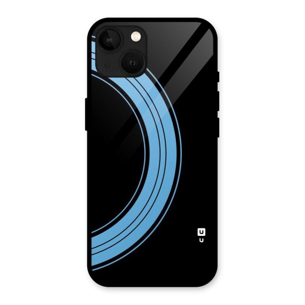 Half Circles Glass Back Case for iPhone 13