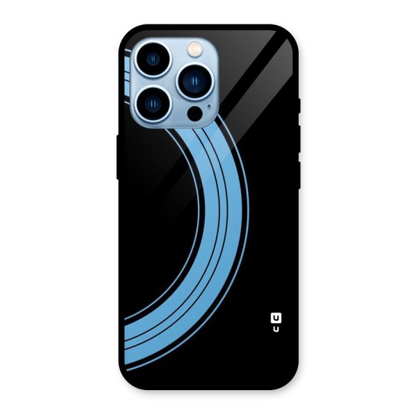 Half Circles Glass Back Case for iPhone 13 Pro