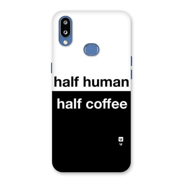 Half Human Half Coffee Back Case for Galaxy M01s