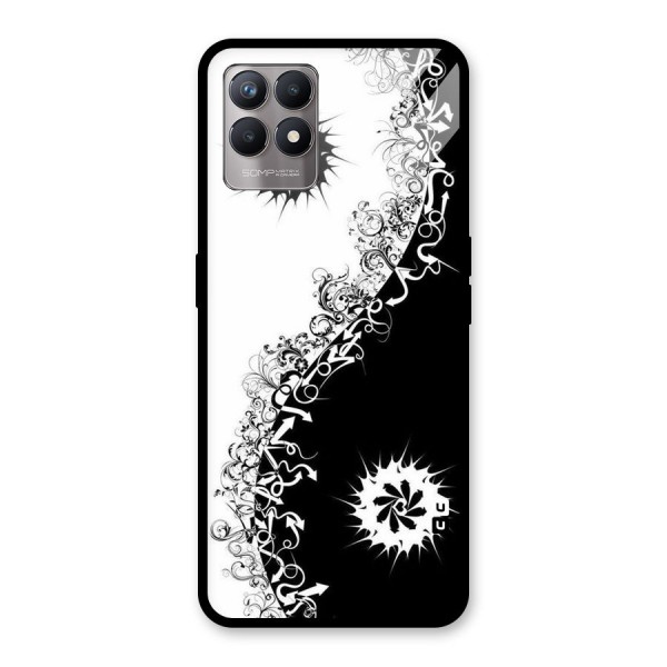 Half Peace Design Glass Back Case for Realme 8i