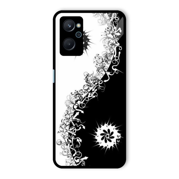 Half Peace Design Glass Back Case for Realme 9i