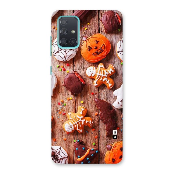 Halloween Chocolates Back Case for Galaxy A71