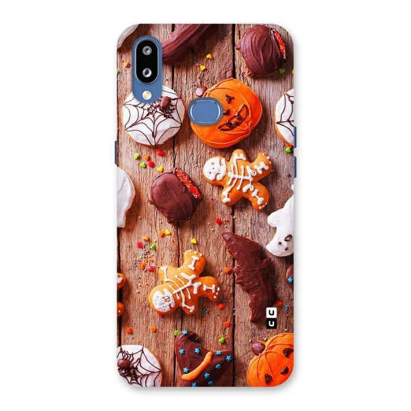 Halloween Chocolates Back Case for Galaxy M01s