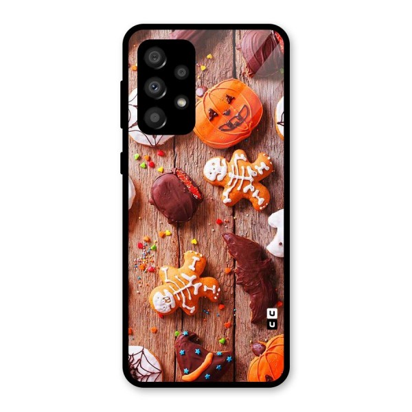 Halloween Chocolates Glass Back Case for Galaxy A32